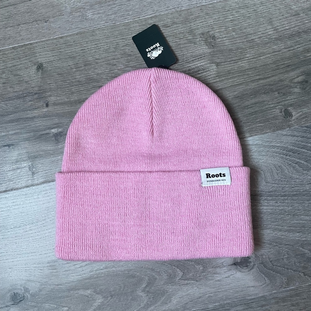NWT Roots Bracebridge Toque, Pink Mix - Picture 2 of 5